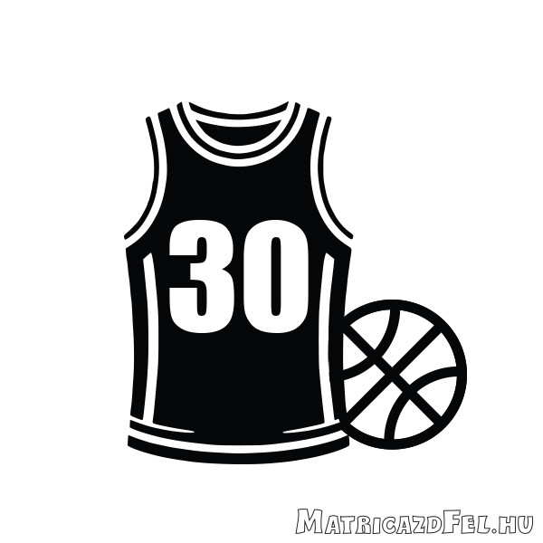 Kosárlabda mez matrica saját számmal - Image 2