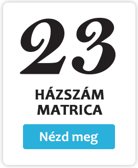 Házszám matrica kategória