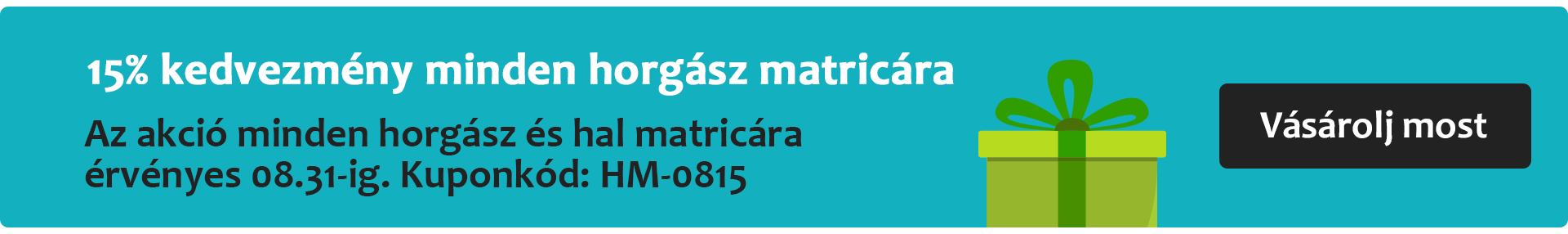horgász matrica akció