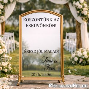 tükör matrica esküvőre 2